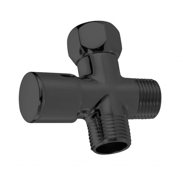 Westbrass 1/2" IPS 3-Way Shower Arm Diverter Valvefor Fixed and Handheld Showerheads, Matte Black D348-62 - main